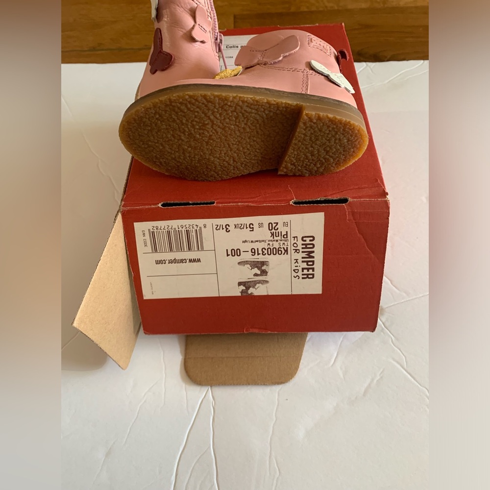 New multy  coloured leather kids boots.